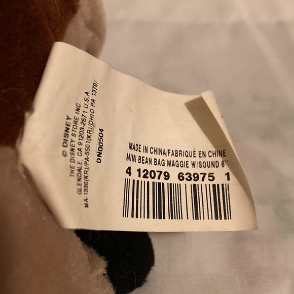 Rare With Sound Disney Home On The Range Maggie Stuffed Animal Bean bag Cow - Picture 6 of 7